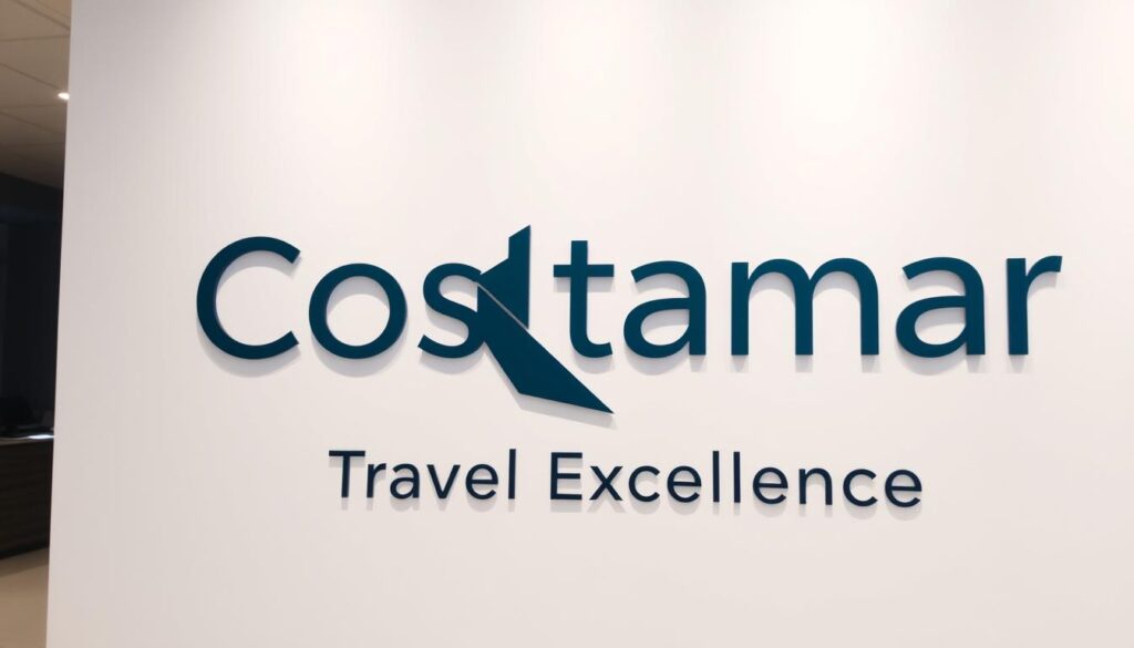 A sleek and modern corporate logo for "Costamar Travel Excellence" displayed on a clean white background, with a sharp and professional appearance. The logo features a stylized, geometric "C" shape in a deep blue or teal color, creating a sense of elegance and sophistication. The text "Costamar Travel Excellence" is set in a bold, sans-serif font, with the words "Travel Excellence" placed slightly below the central "C" icon, creating a balanced and visually appealing composition. The entire image conveys a sense of high-quality, premium travel services and a commitment to customer satisfaction. A sleek and modern corporate logo for "Costamar Travel Excellence" displayed on a clean white background, with a sharp and professional appearance. The logo features a stylized, geometric "C" shape in a deep blue or teal color, creating a sense of elegance and sophistication. The text "Costamar Travel Excellence" is set in a bold, sans-serif font, with the words "Travel Excellence" placed slightly below the central "C" icon, creating a balanced and visually appealing composition. The entire image conveys a sense of high-quality, premium travel services and a commitment to customer satisfaction.