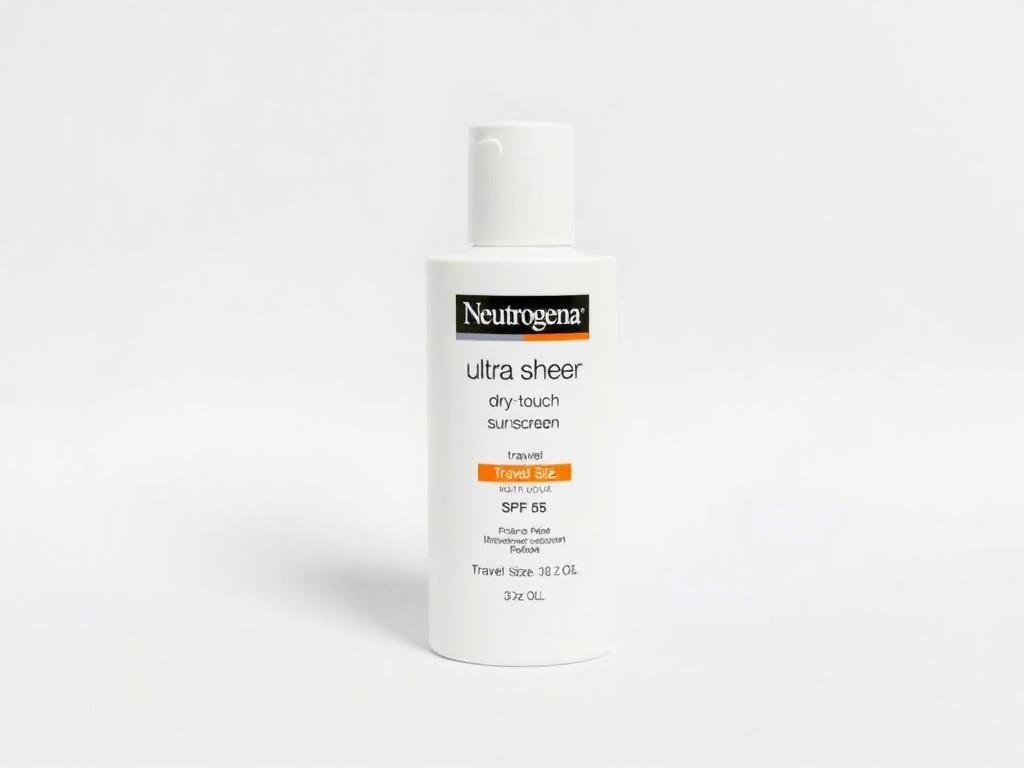 Neutrogena Ultra Sheer Dry-Touch Sunscreen SPF 55 travel size bottle Neutrogena Ultra Sheer Dry-Touch Sunscreen SPF 55 travel size bottle