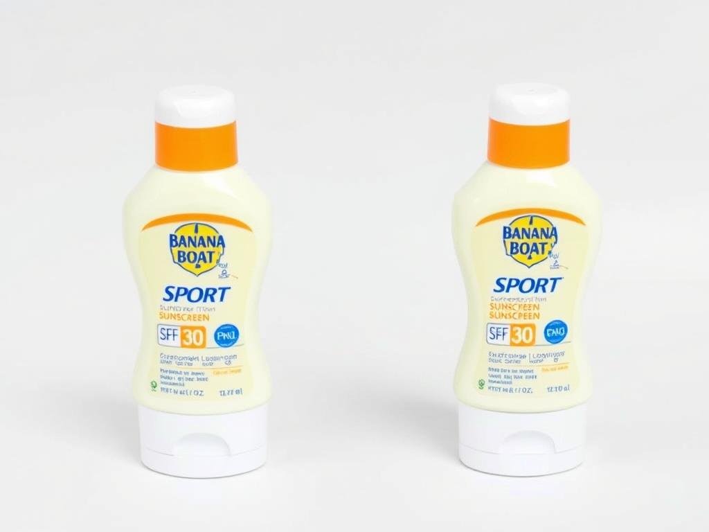 Two bottles of Banana Boat Sport Sunscreen Lotion SPF 30 travel size Two bottles of Banana Boat Sport Sunscreen Lotion SPF 30 travel size