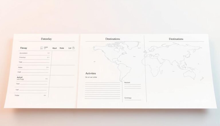 travel itinerary template​