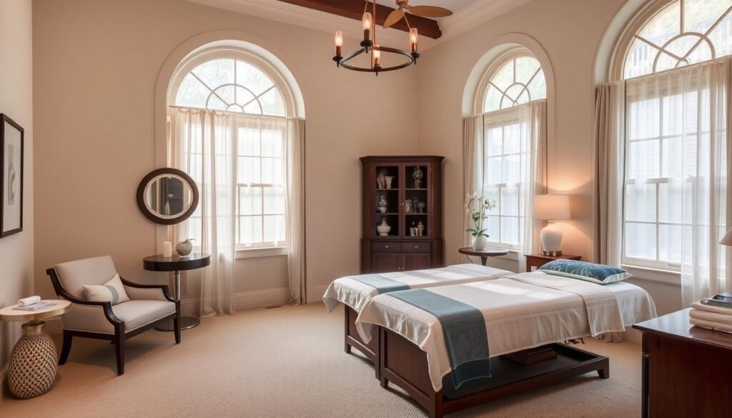 Blackburn Inn spa treatment room in Staunton, Virginia Blackburn Inn spa treatment room in Staunton, Virginia
