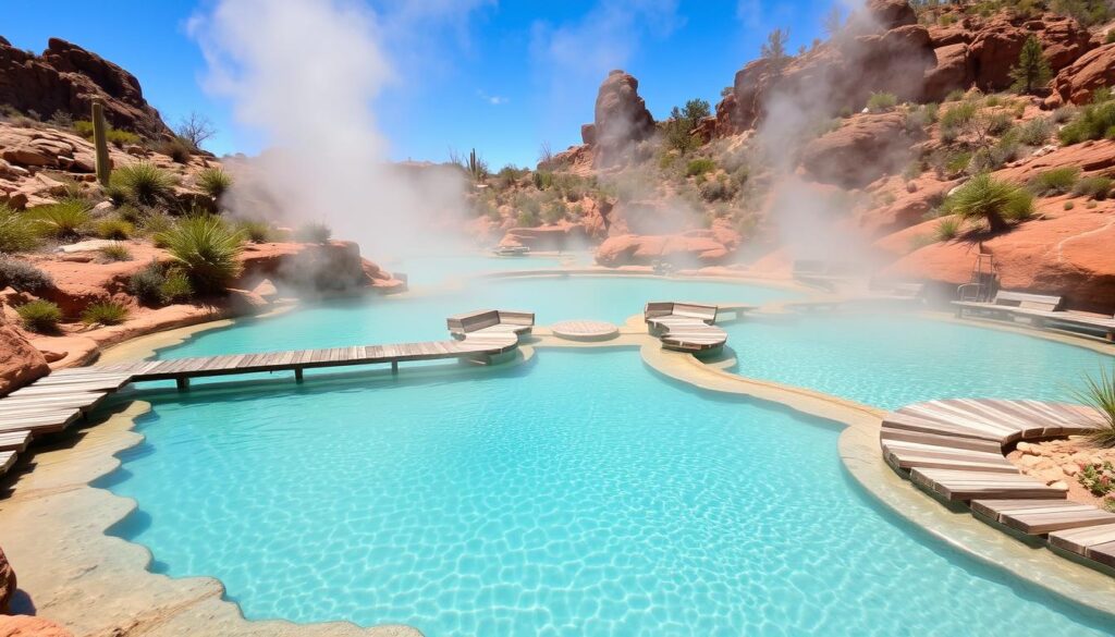 Castle Hot Springs natural thermal pools in Arizona Castle Hot Springs natural thermal pools in Arizona