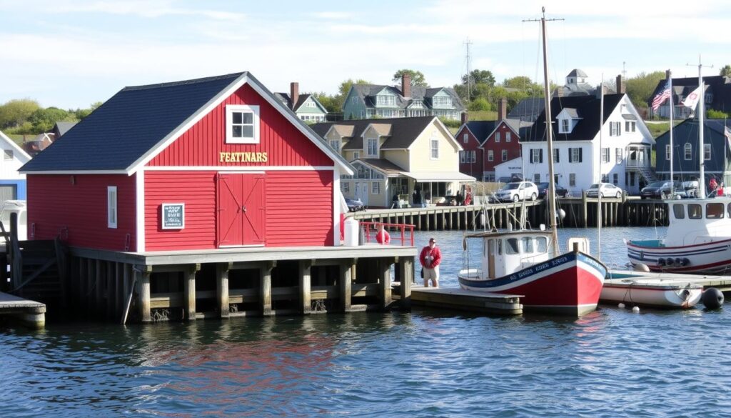 Motif No. 1, the famous red fishing shack in Rockport, Massachusetts - an iconic hidden beach town USA Motif No. 1, the famous red fishing shack in Rockport, Massachusetts - an iconic hidden beach town USA