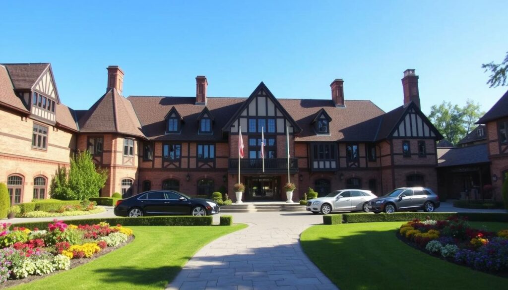 The American Club exterior in Kohler, Wisconsin The American Club exterior in Kohler, Wisconsin