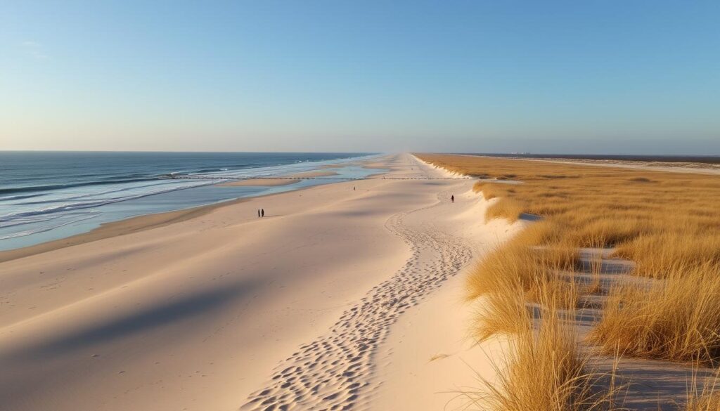 Wild beaches of Ocracoke Island, North Carolina - one of the most remote hidden beach towns USA Wild beaches of Ocracoke Island, North Carolina - one of the most remote hidden beach towns USA