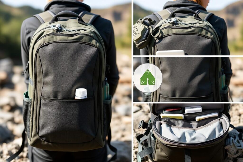 Recycled material backpack for eco-friendly travel with sustainable features Recycled material backpack for eco-friendly travel with sustainable features