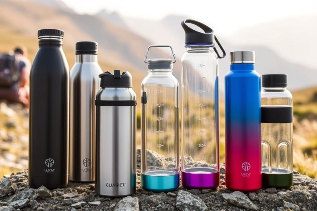 Stainless steel and glass reusable water bottles for eco-friendly travel Stainless steel and glass reusable water bottles for eco-friendly travel